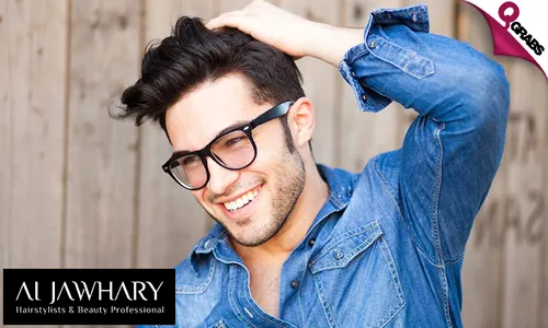 Mani - Pedi & Hair Botox for Men at Al Jawhary Men Salon, Grand Hyatt Doha Hotel & Villas!